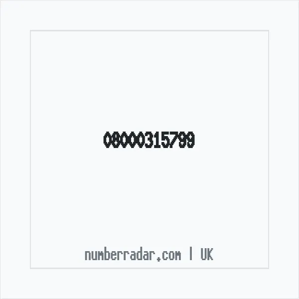 Reverse number check for +44 800 031 5799 — who called me?