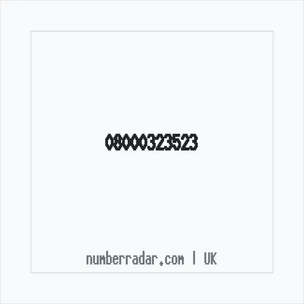 Reverse number check for +44 800 032 3523 — who called me?