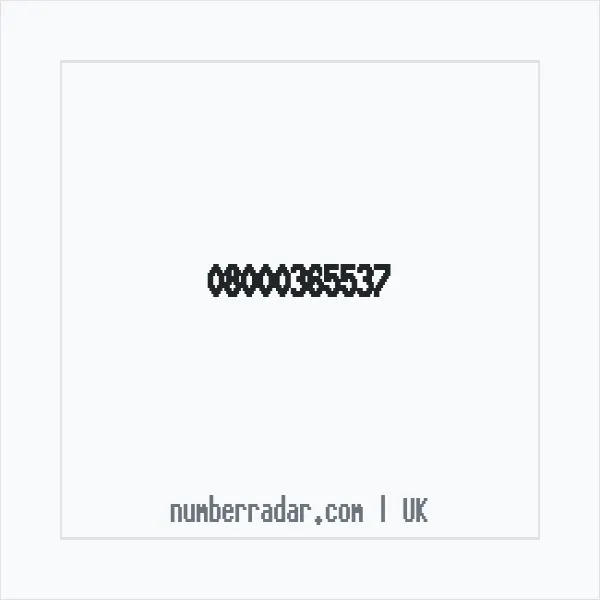 Reverse number check for +44 800 036 5537 — who called me?