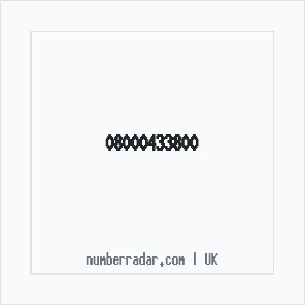 Reverse number check for +44 800 043 3800 — who called me?