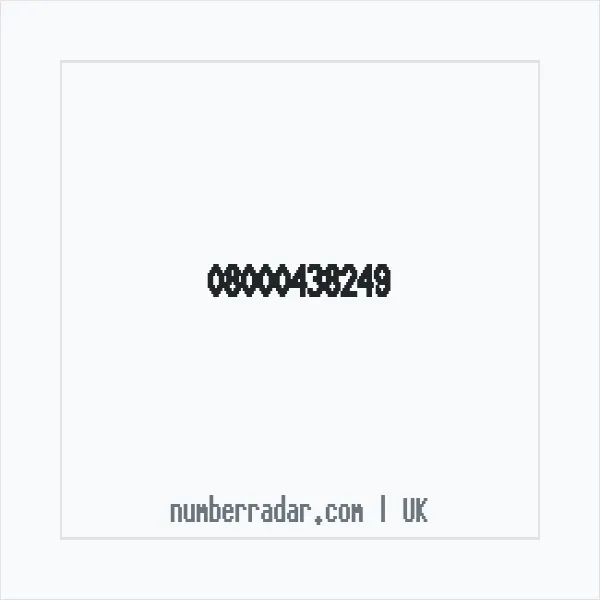 Reverse number check for +44 800 043 8249 — who called me?