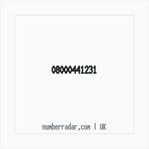 Reverse number check for +44 800 044 1231 — who called me?