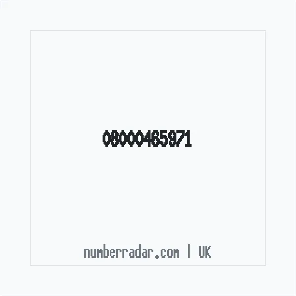 Reverse number check for +44 800 046 5971 — who called me?