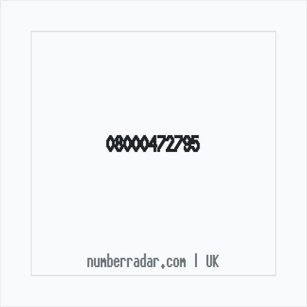 Reverse number check for +44 800 047 2795 — who called me?