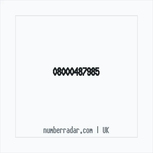 Reverse number check for +44 800 048 7985 — who called me?