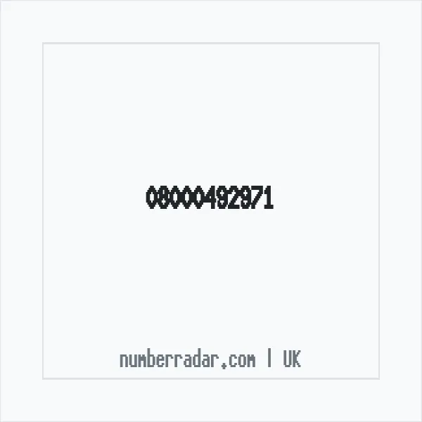 Reverse number check for +44 800 049 2971 — who called me?