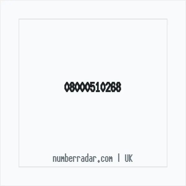 Reverse number check for +44 800 051 0268 — who called me?