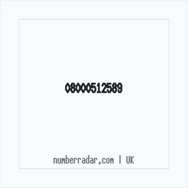 Reverse number check for +44 800 051 2589 — who called me?