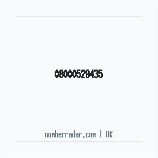 Reverse number check for +44 800 052 9435 — who called me?