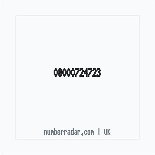 Reverse number check for +44 800 072 4723 — who called me?