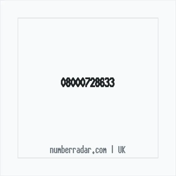 Reverse number check for +44 800 072 8633 — who called me?