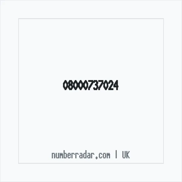 Reverse number check for +44 800 073 7024 — who called me?