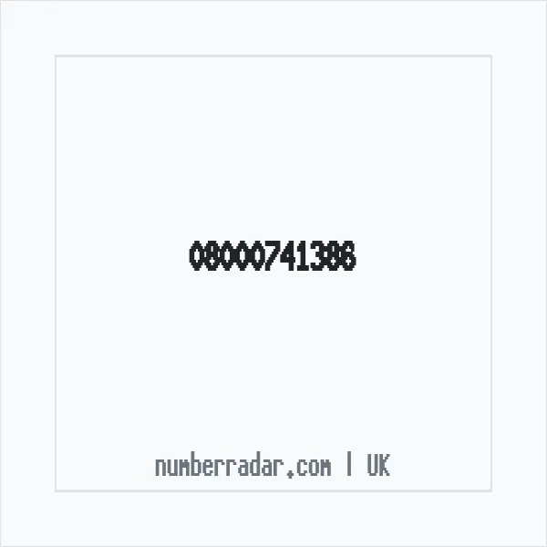 Reverse number check for +44 800 074 1386 — who called me?