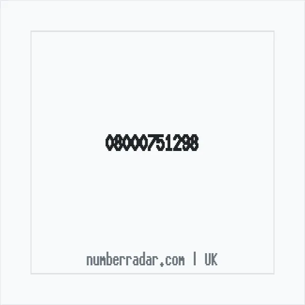 Reverse number check for +44 800 075 1298 — who called me?