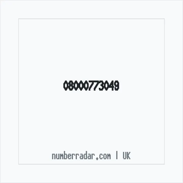 Reverse number check for +44 800 077 3049 — who called me?