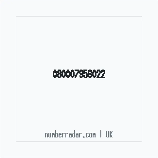 Reverse number check for +44 (8000) 795-602 — who called me?