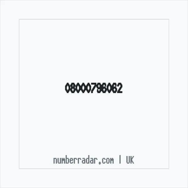 Reverse number check for +44 800 079 6062 — who called me?
