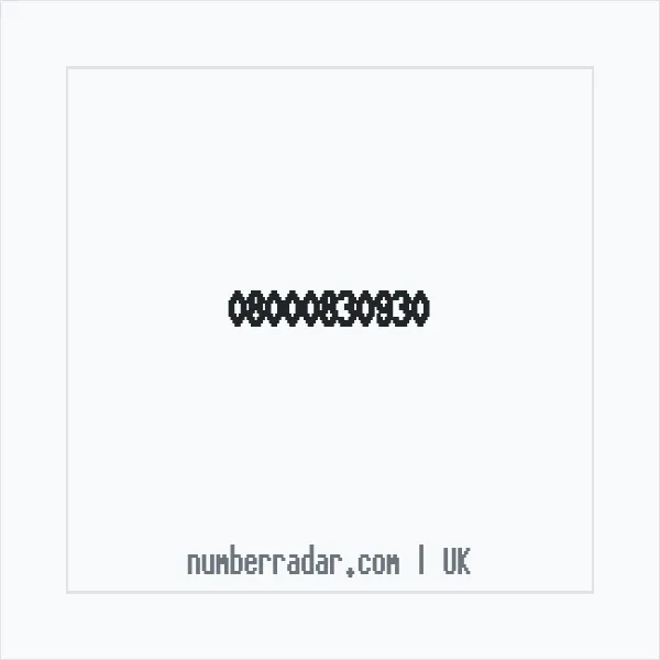 Reverse number check for +44 800 083 0930 — who called me?