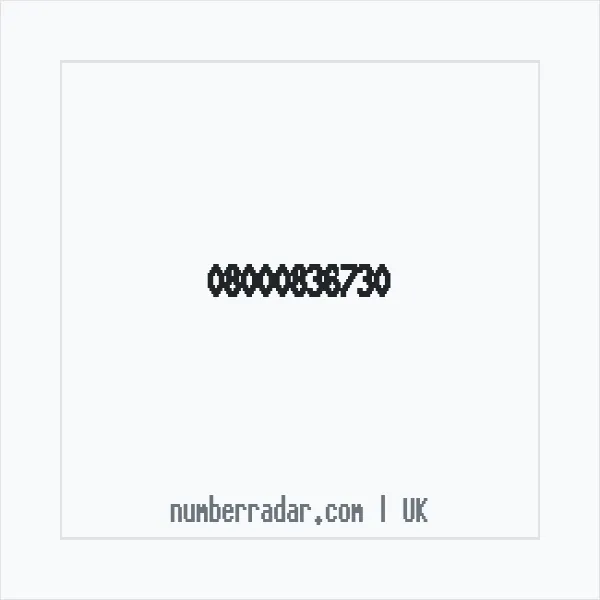 Reverse number check for +44 800 083 6730 — who called me?