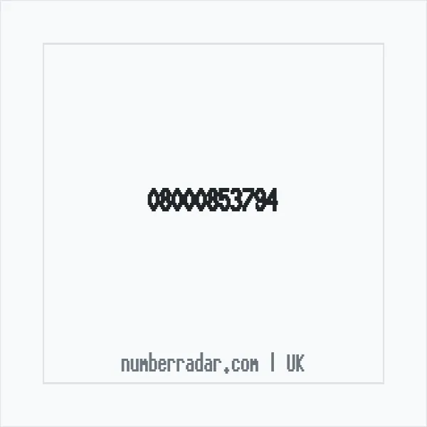 Reverse number check for +44 800 085 3794 — who called me?