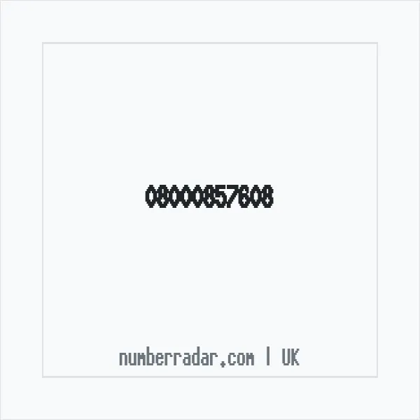 Reverse number check for +44 800 085 7608 — who called me?