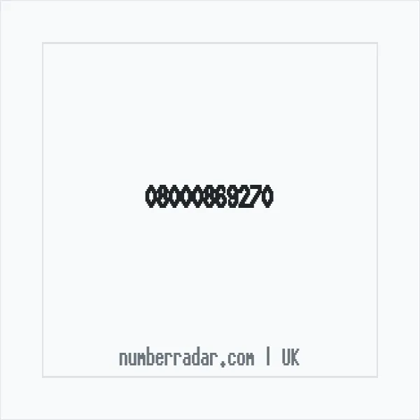 Reverse number check for +44 800 086 9270 — who called me?