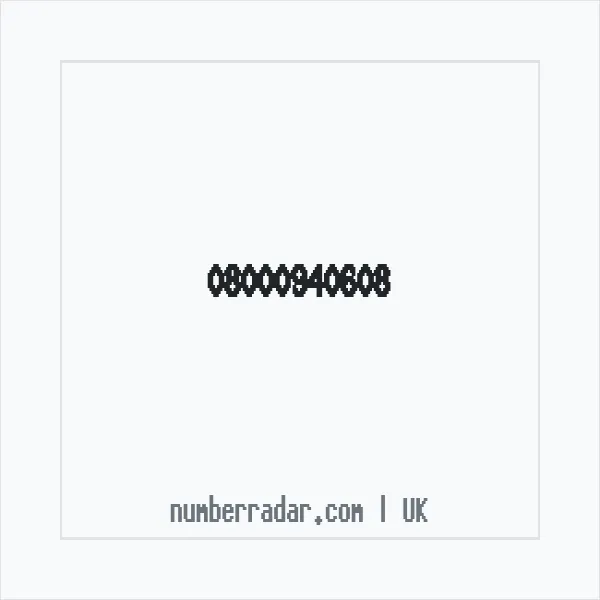 Reverse number check for +44 800 094 0608 — who called me?