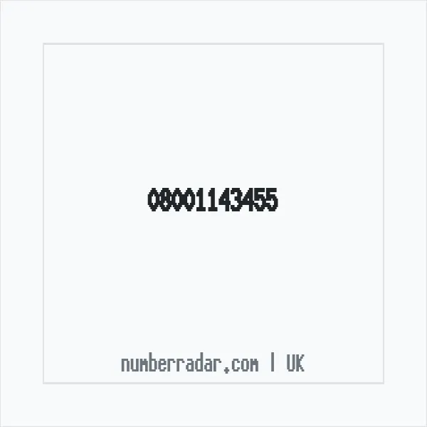 Reverse number check for +44 800 114 3455 — who called me?