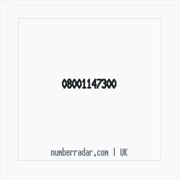 Reverse number check for +44 800 114 7300 — who called me?