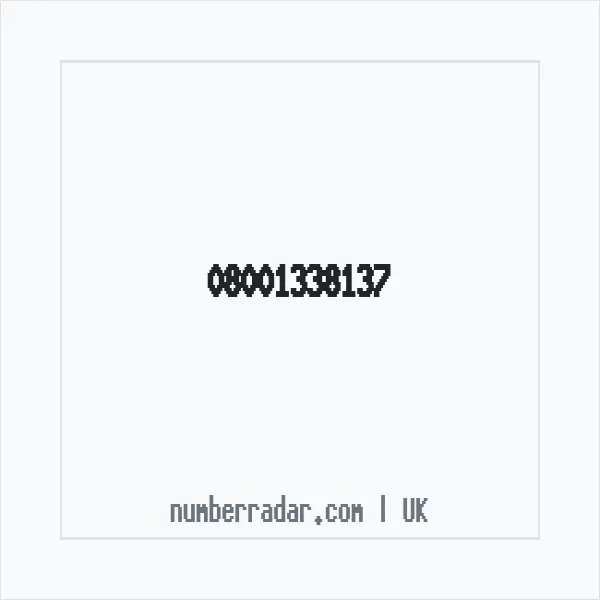 Reverse number check for +44 800 133 8137 — who called me?