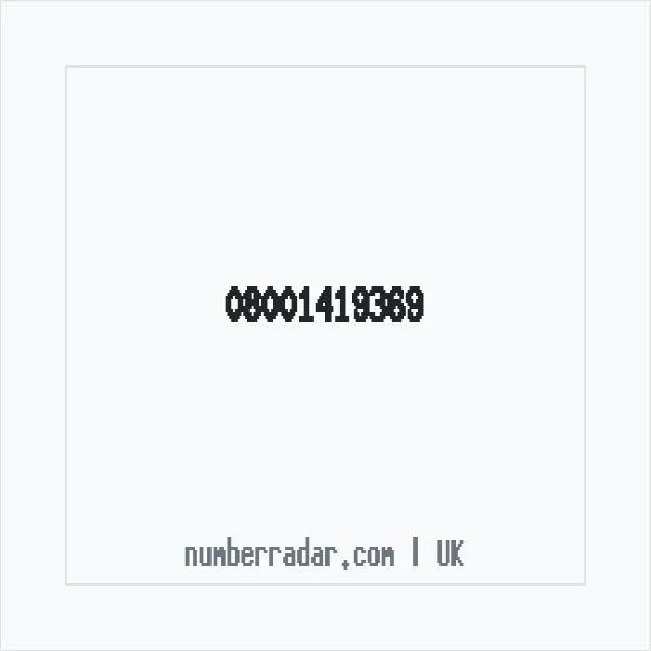 Reverse number check for +44 800 141 9369 — who called me?
