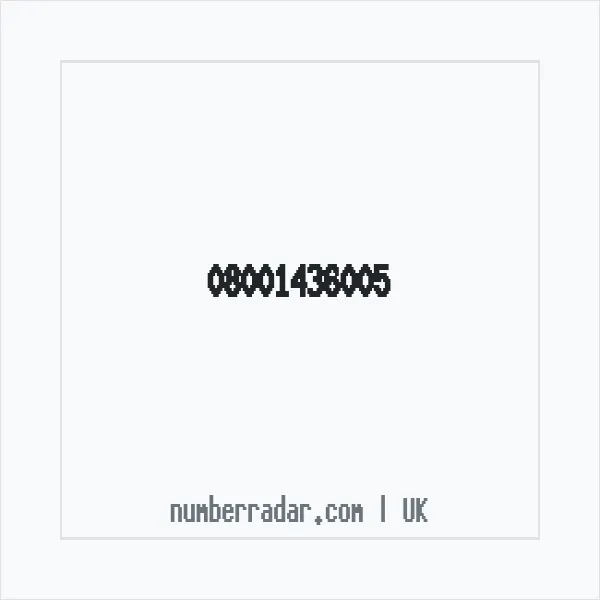 Reverse number check for +44 800 143 6005 — who called me?
