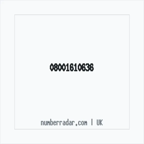 Reverse number check for +44 800 161 0636 — who called me?