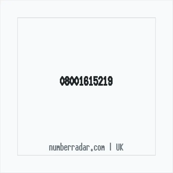 Reverse number check for +44 800 161 5219 — who called me?