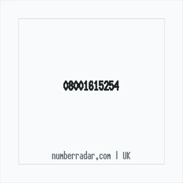 Reverse number check for +44 800 161 5254 — who called me?