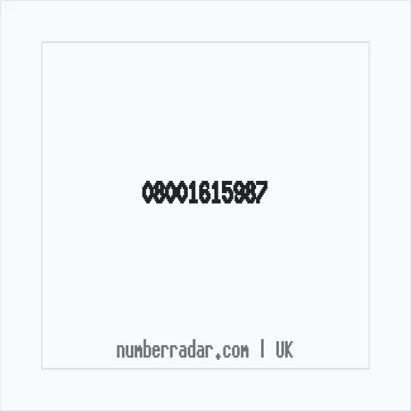 Reverse number check for +44 800 161 5987 — who called me?