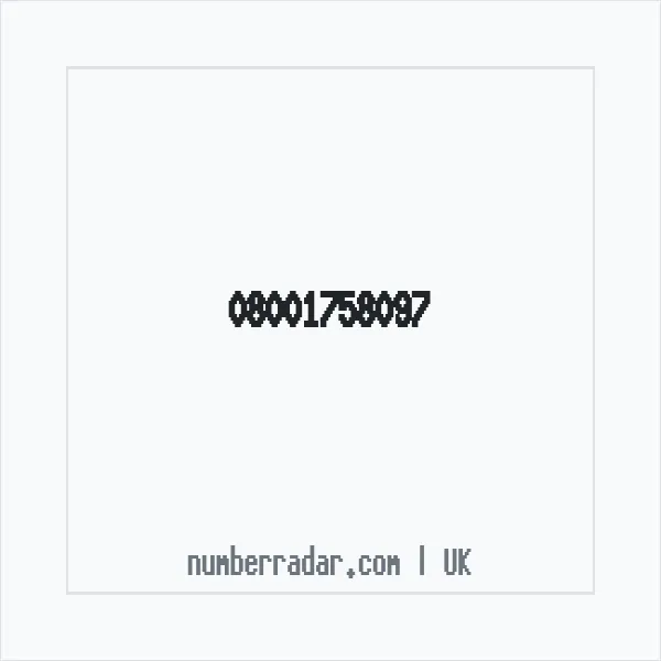Reverse number check for +44 800 175 8097 — who called me?