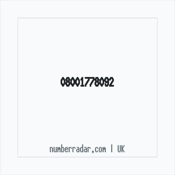 Reverse number check for +44 800 177 8092 — who called me?