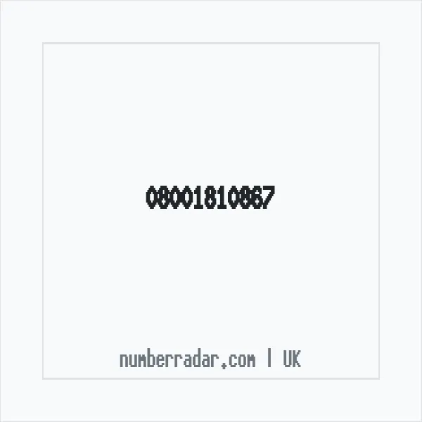 Reverse number check for +44 800 181 0867 — who called me?