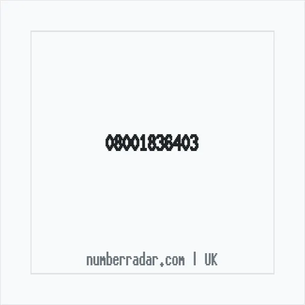 Reverse number check for +44 800 183 6403 — who called me?