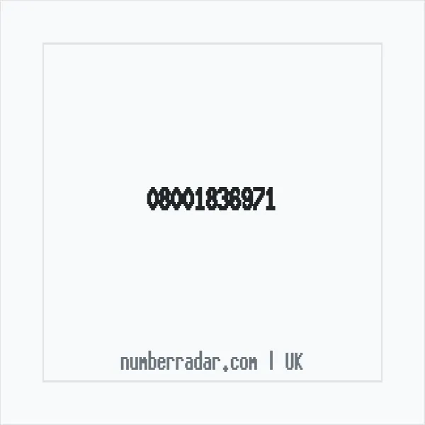 Reverse number check for +44 800 183 6971 — who called me?