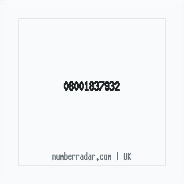 Reverse number check for +44 800 183 7932 — who called me?