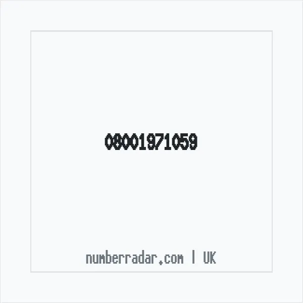 Reverse number check for +44 800 197 1059 — who called me?
