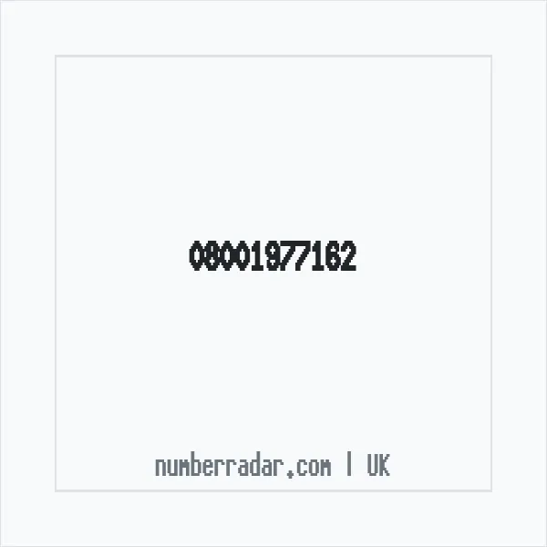 Reverse number check for +44 800 197 7162 — who called me?