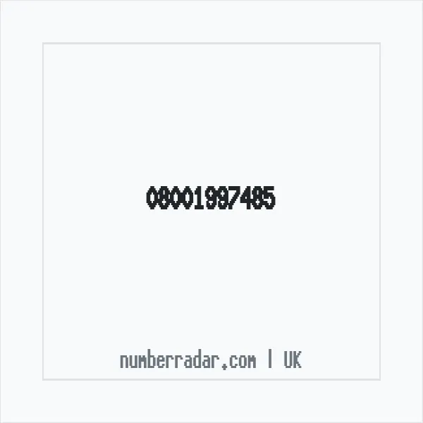 Reverse number check for +44 800 199 7485 — who called me?