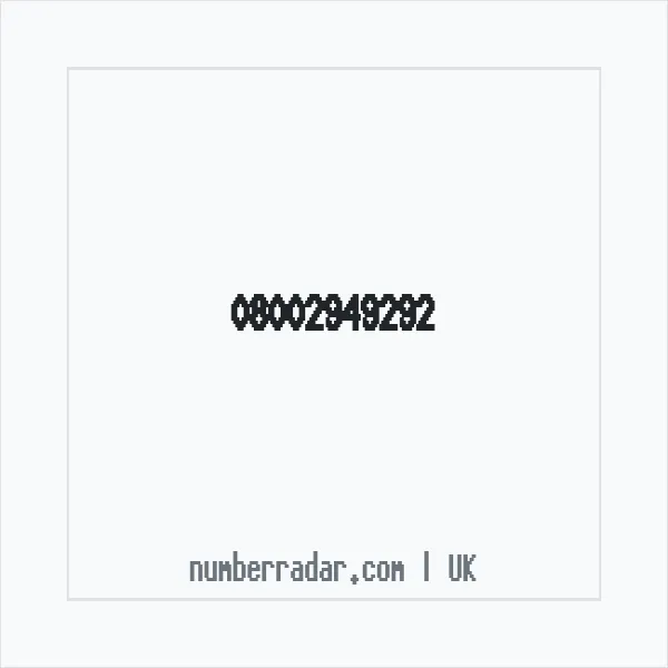 Reverse number check for +44 800 294 9292 — who called me?