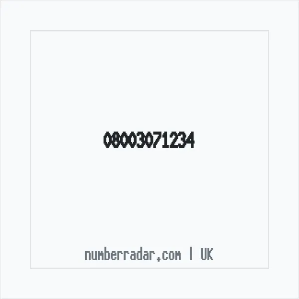 Reverse number check for +44 800 307 1234 — who called me?