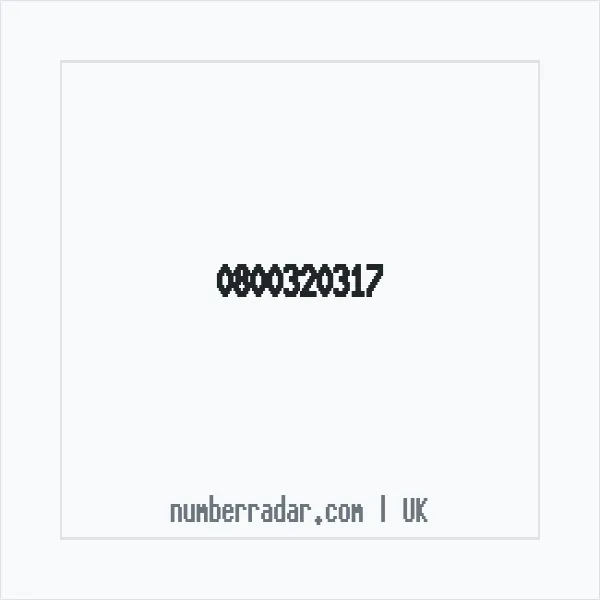 Reverse number check for +44 800320317 — who called me?