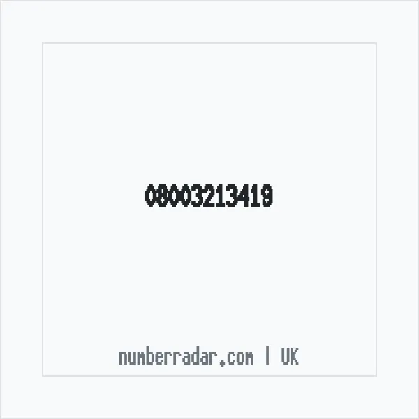 Reverse number check for +44 800 321 3419 — who called me?