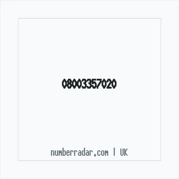 Reverse number check for +44 800 335 7020 — who called me?
